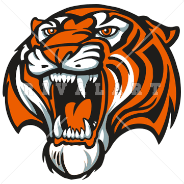 Tiger Mascot Clip Art 919A