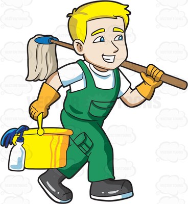 clipart janitor