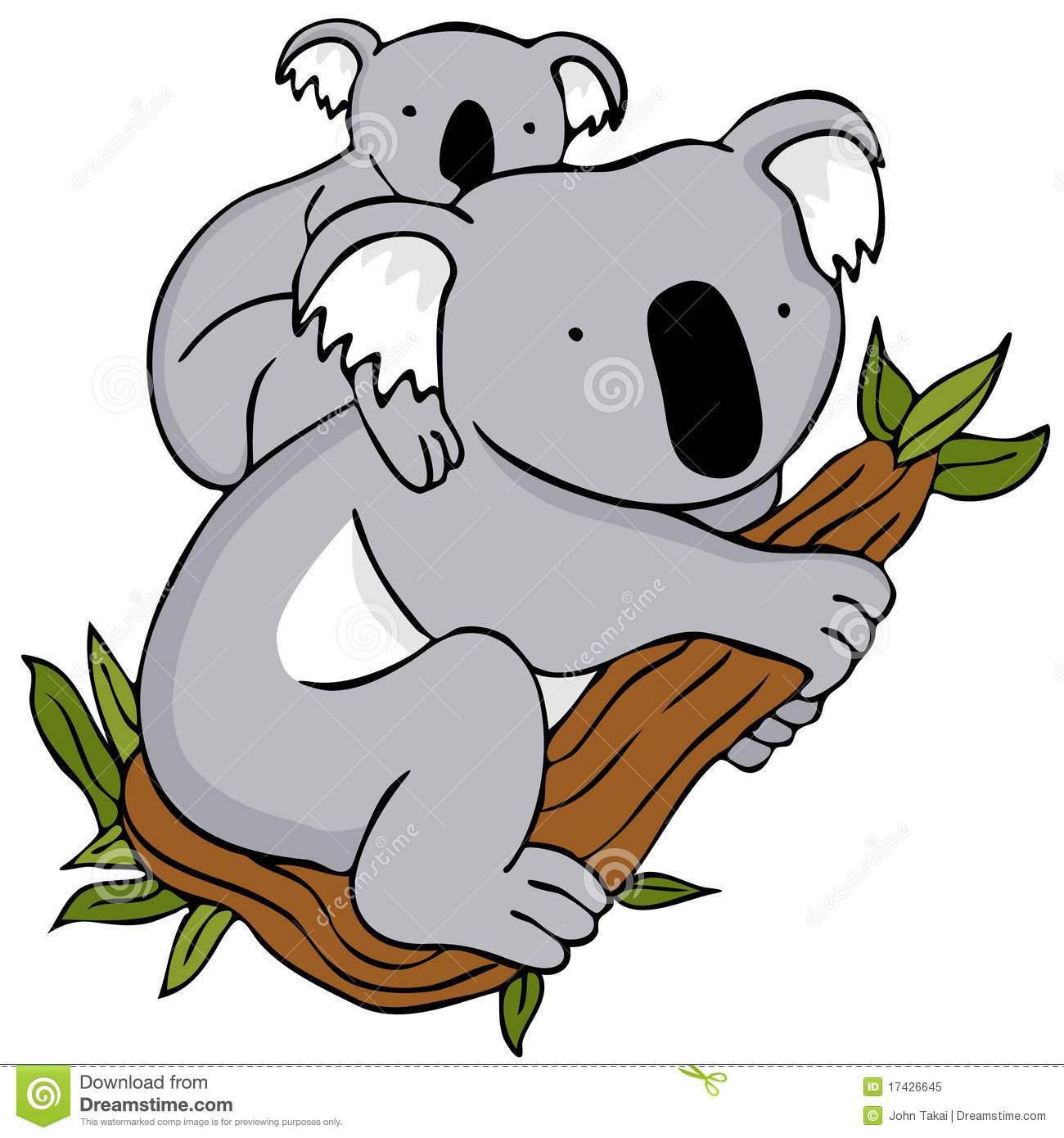 koala bear: Cute koala cartoo