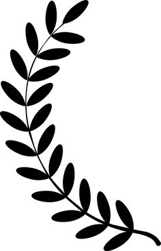 Clipart - Laurel wreath singl - Olive Branch Clip Art