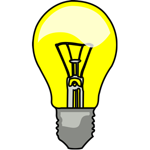 Clipart light bulb thinking - ClipartFest
