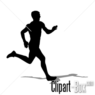 Man Running In Light Blue Cli