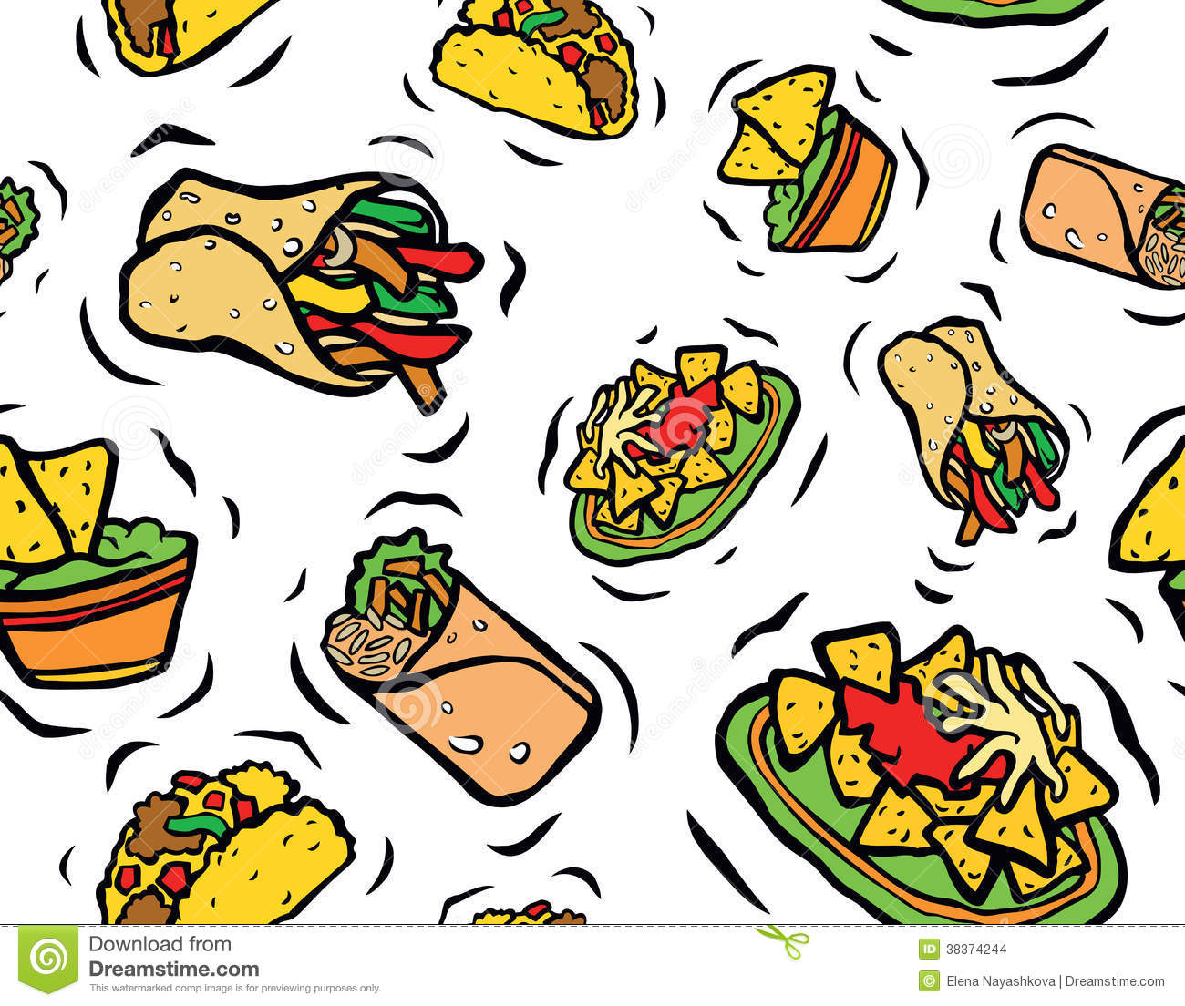 Clipart mexican food - .
