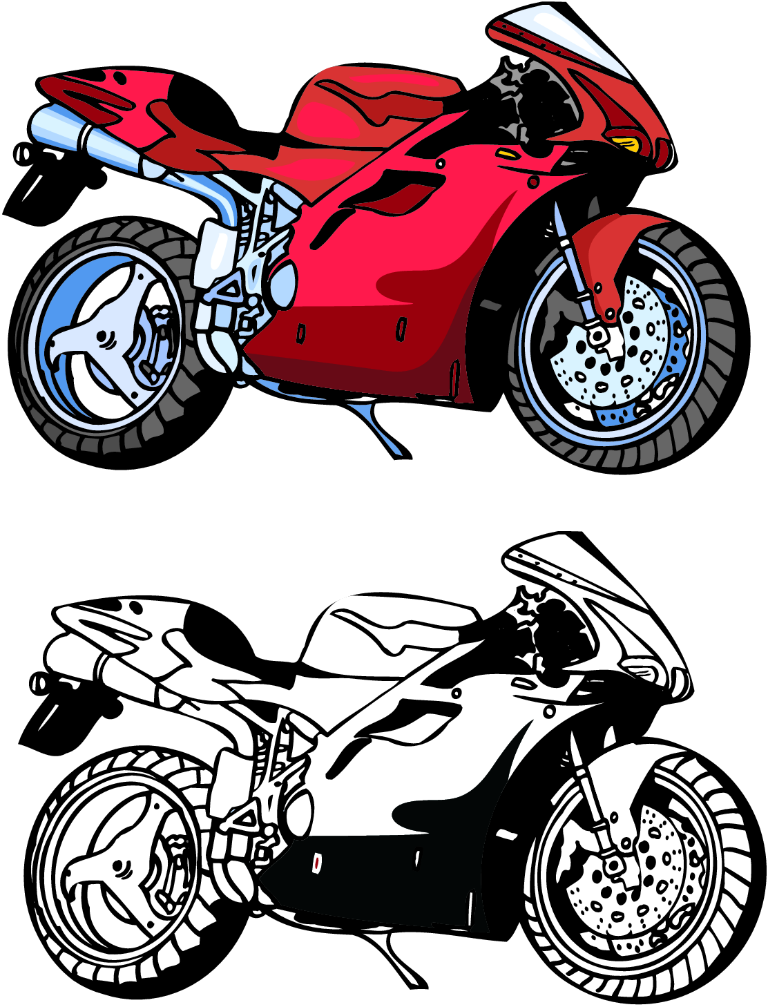 Clipart Motorcycle Silhouette Clipartfest