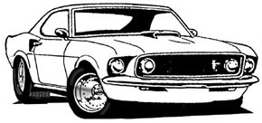 Clipart Mustang Puzzles .