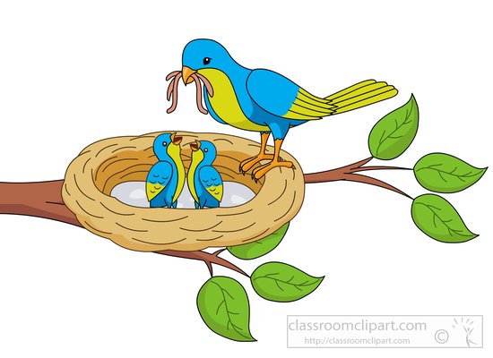 Clipart bird nest - ClipartFe