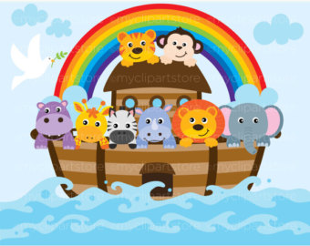 Noahs ark theme image Stock V