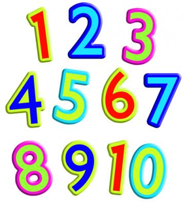 clipart numbers - Clip Art Numbers