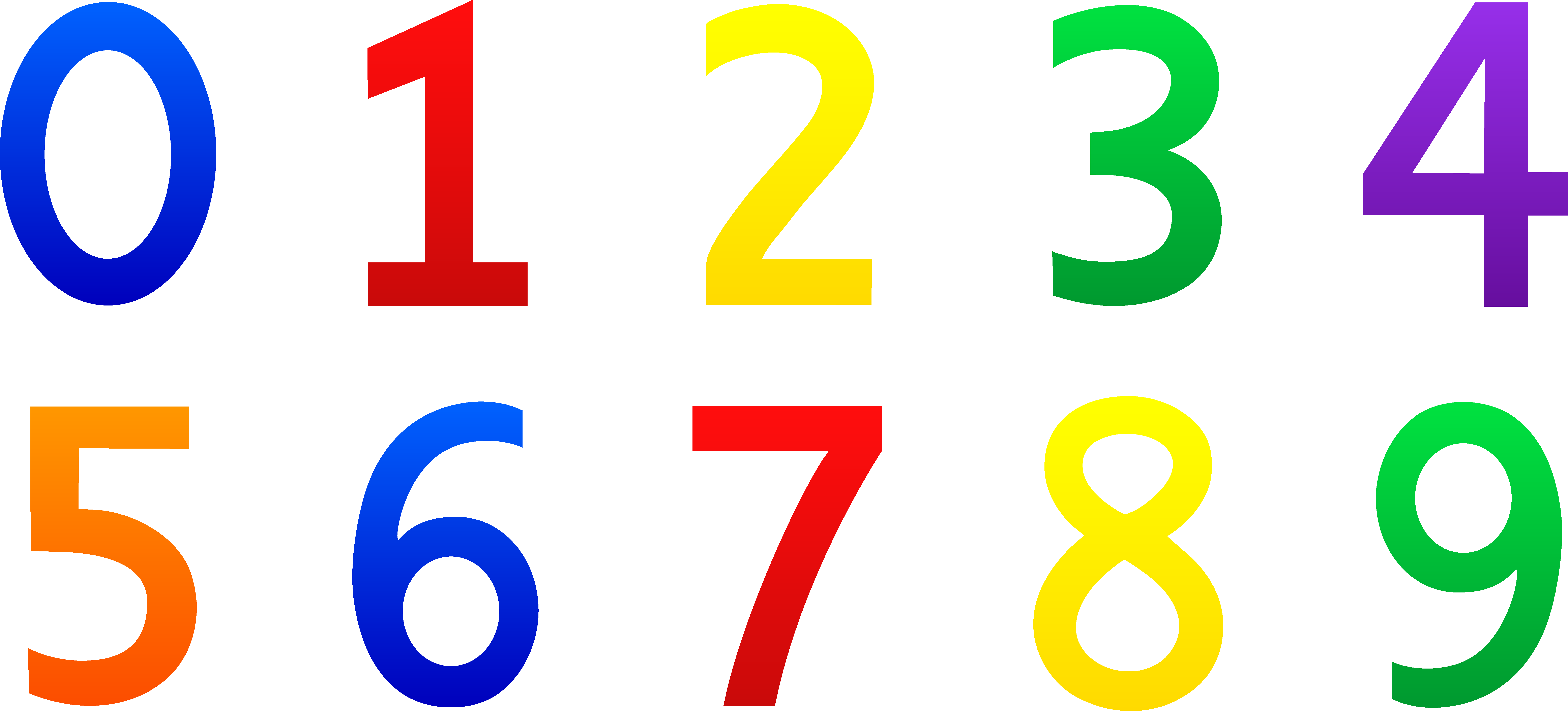 clipart numbers - Clipart Numbers