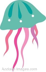 Clipart of a Jellyfish - Jelly Fish Clipart