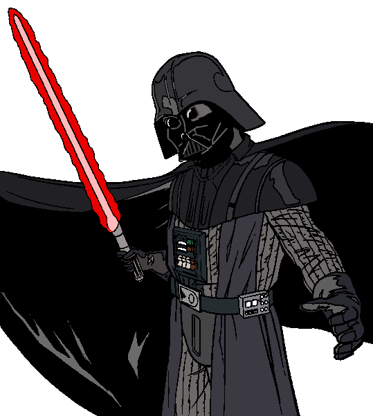 how to draw darth vader easy 