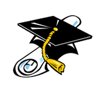 Clipart of graduation cap . - Cap And Diploma Clipart