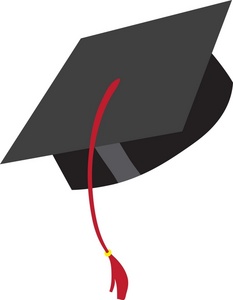 Clipart of graduation cap
