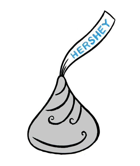 ... Clipart of hershey kiss ...
