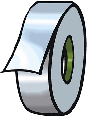 Clipart of Roll of Duct .