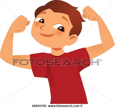 Clipart Of Strong Kid K8945105 Search Clip Art Illustration Murals