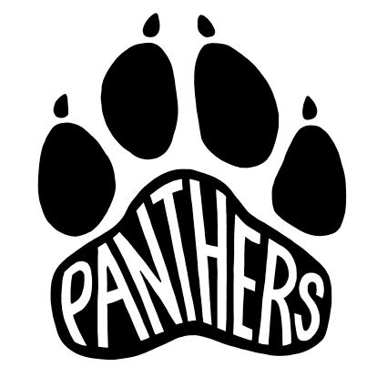 Clipart panthers paw print ...
