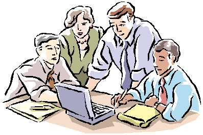 working together clipart