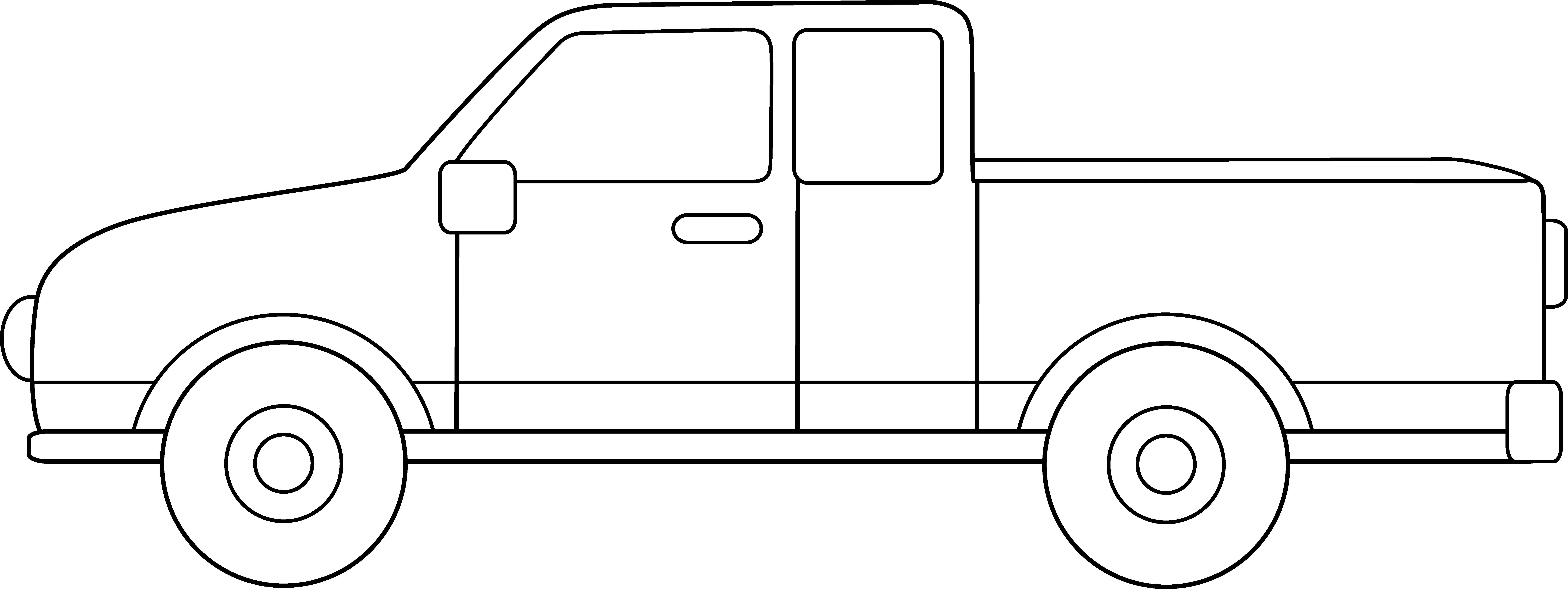 Clipart pickup ... Pickup Truck Coloring Page