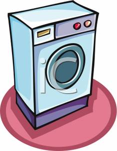 Clipart Picture: A Washing Machine