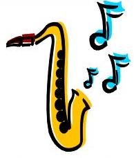 clipart picture of a saxaphon - Saxaphone Clipart