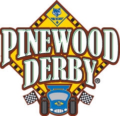 pinewood derby text and car