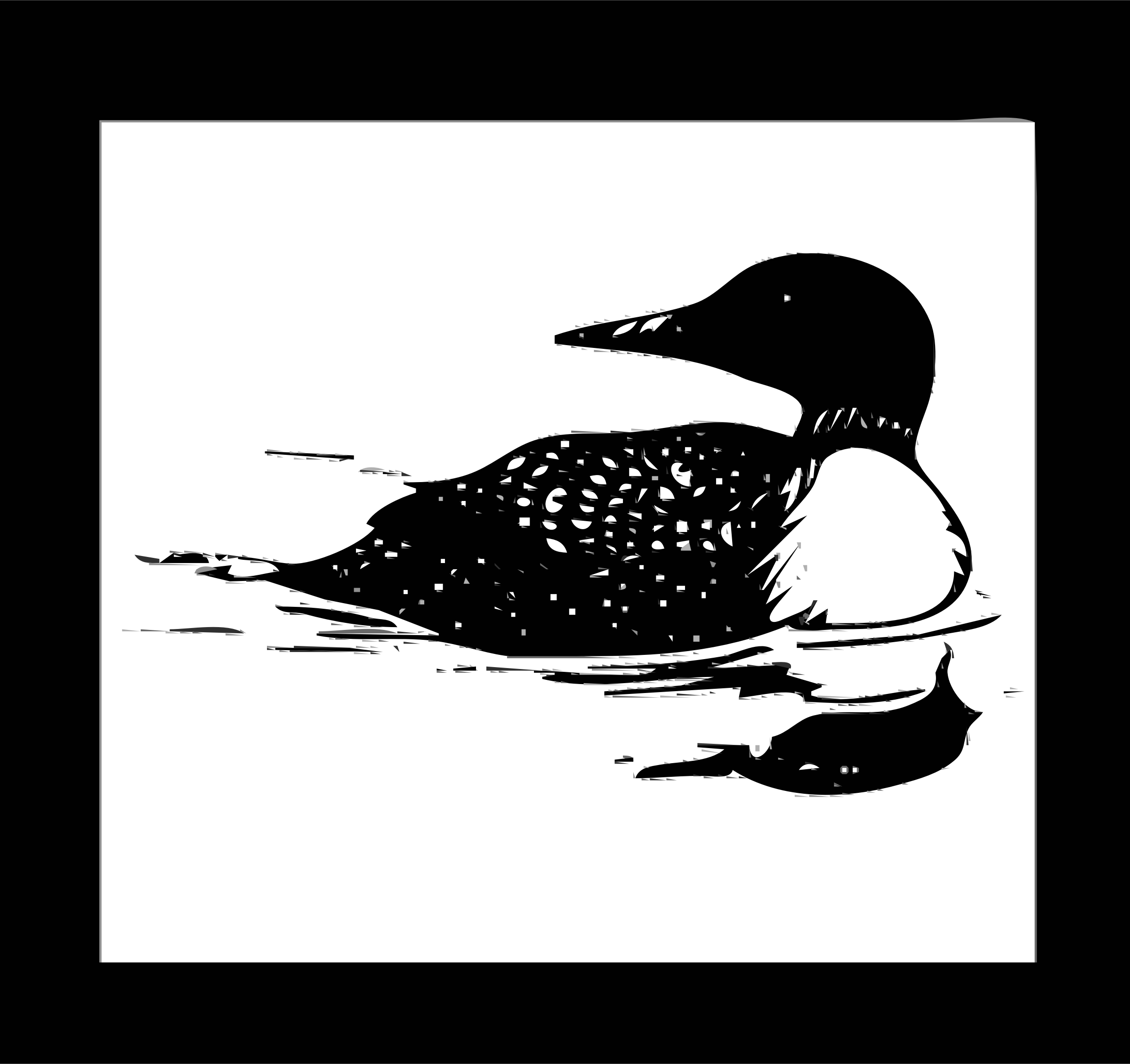 Clipart Postal Service Stamp Loon