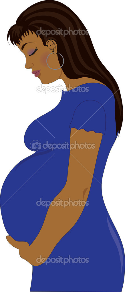 Clipart Pregnant Woman .