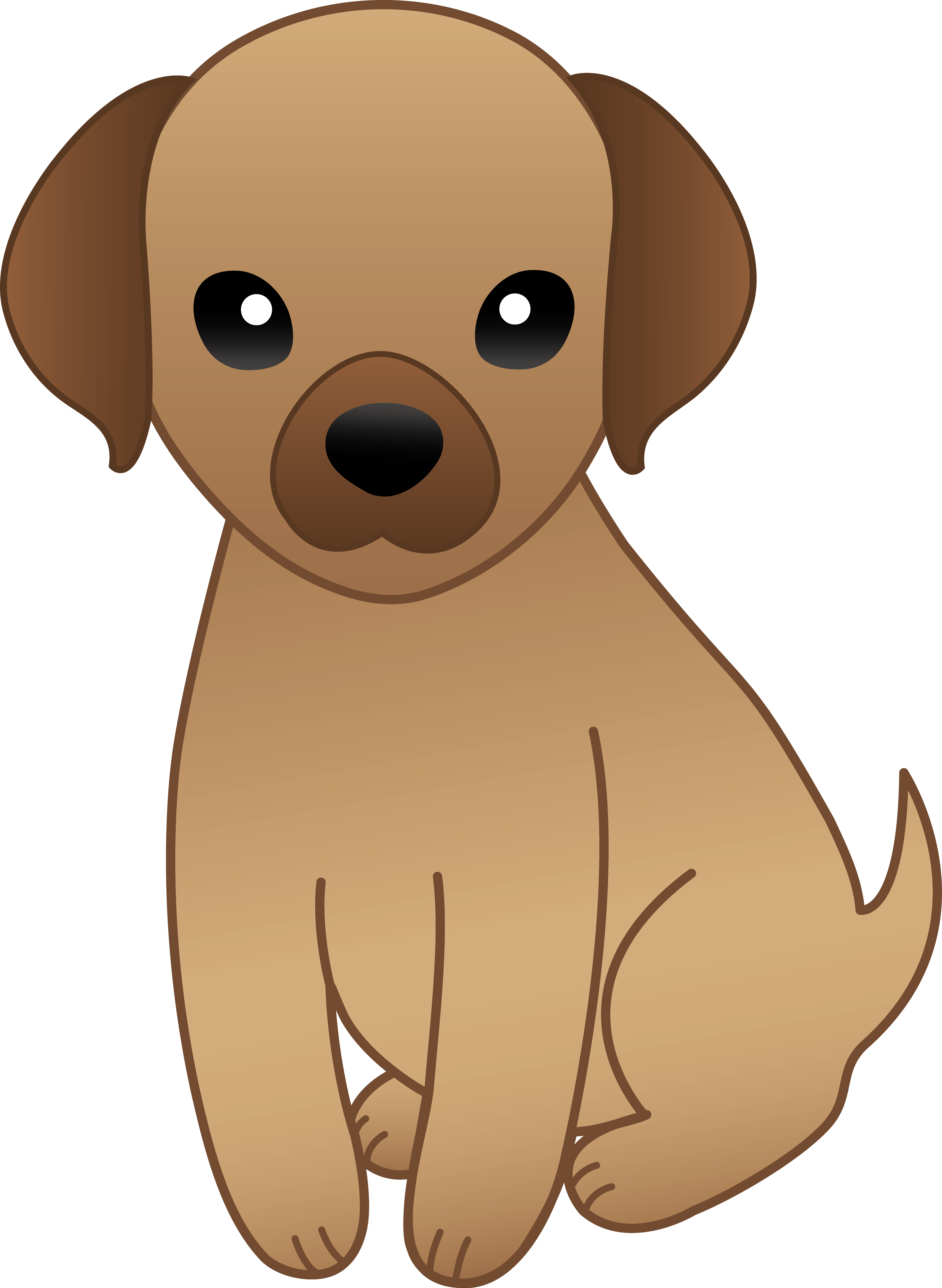 Clipart Puppy - Getbellhop. Little Brown Puppy