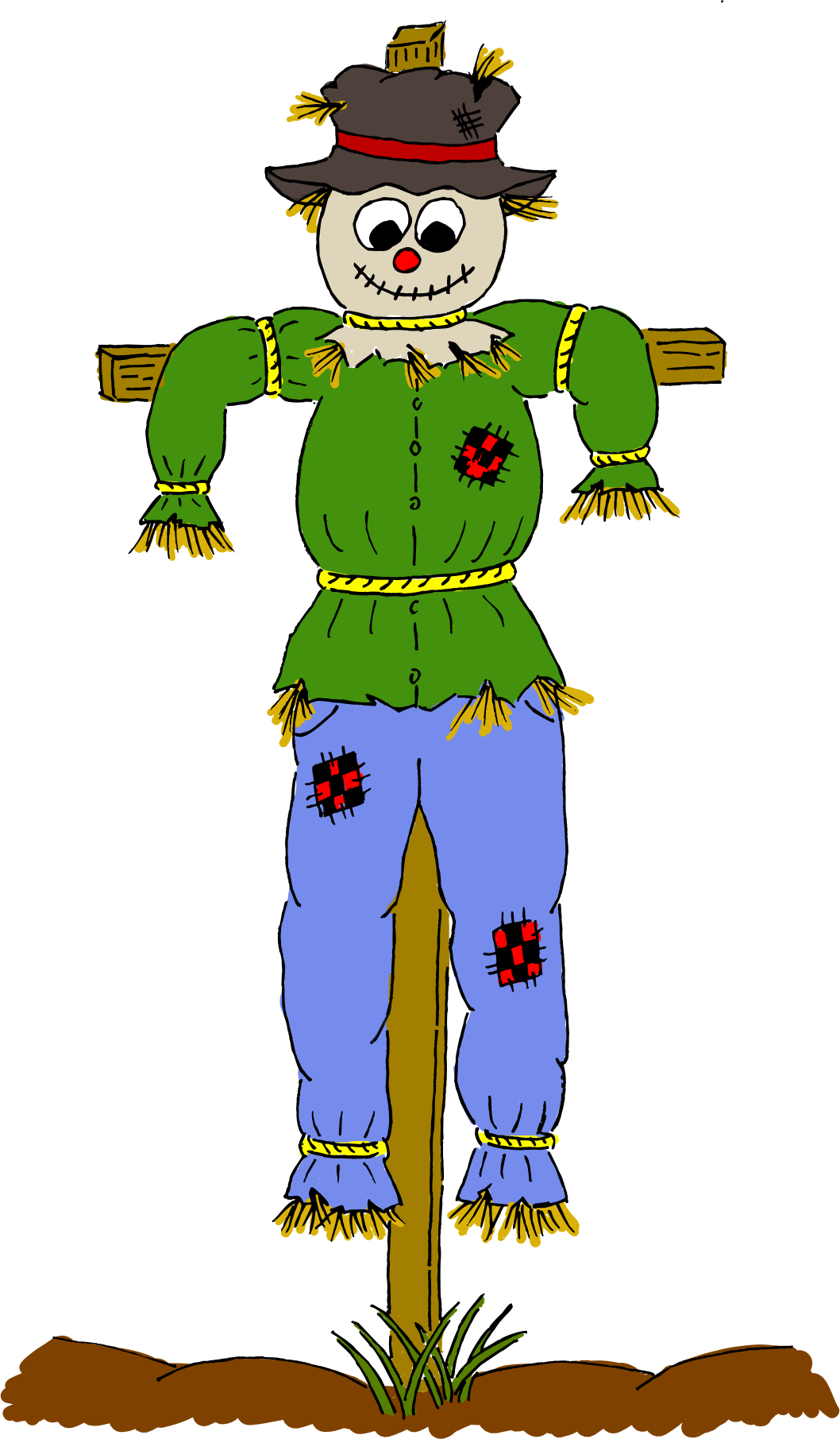 Free scarecrow clipart image