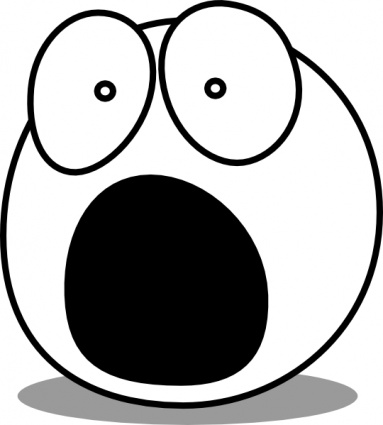 Clipart Scared Face Clipart . - Scary Clip Art