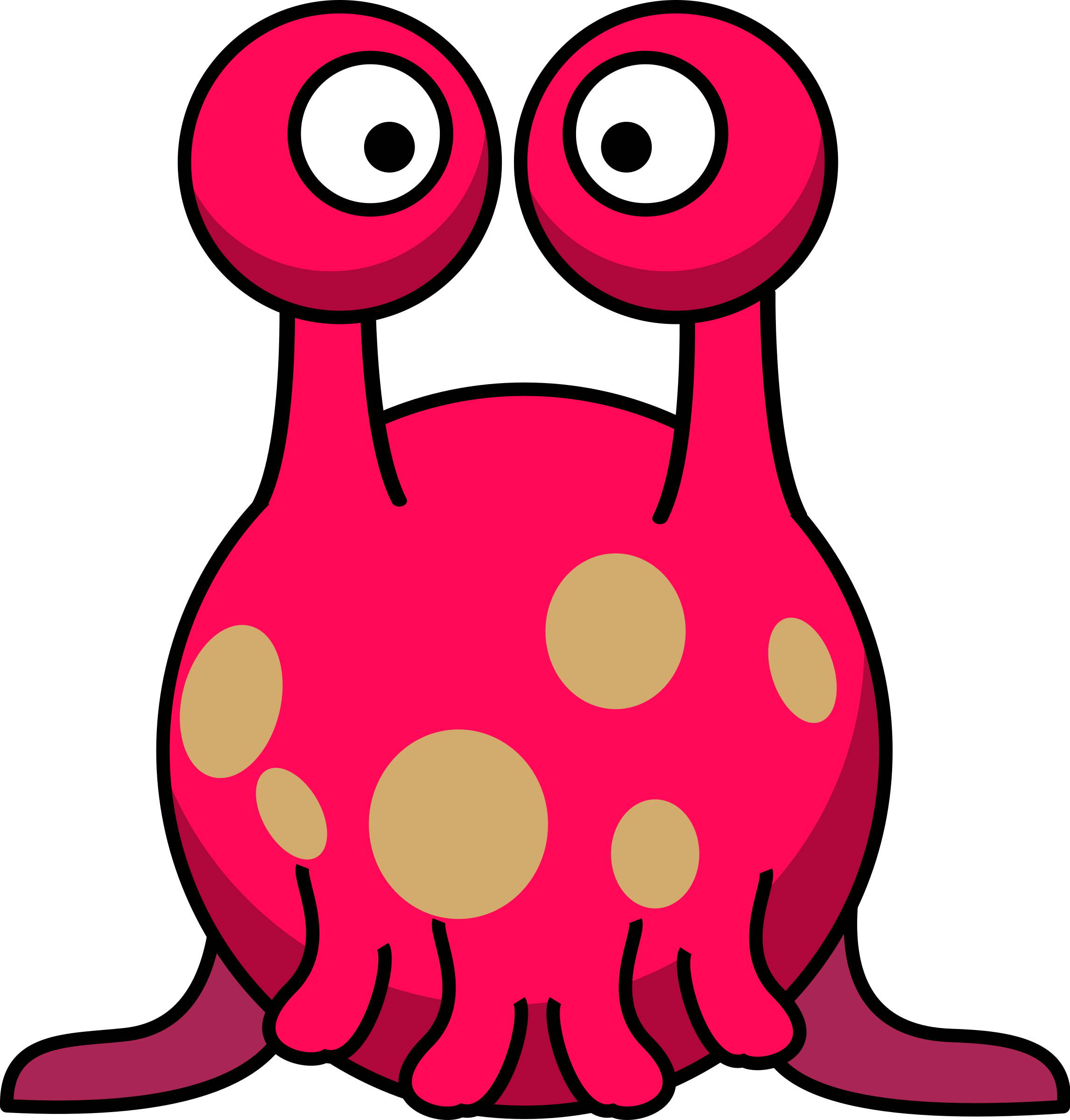 Clipart silly alien in the style of lemmling