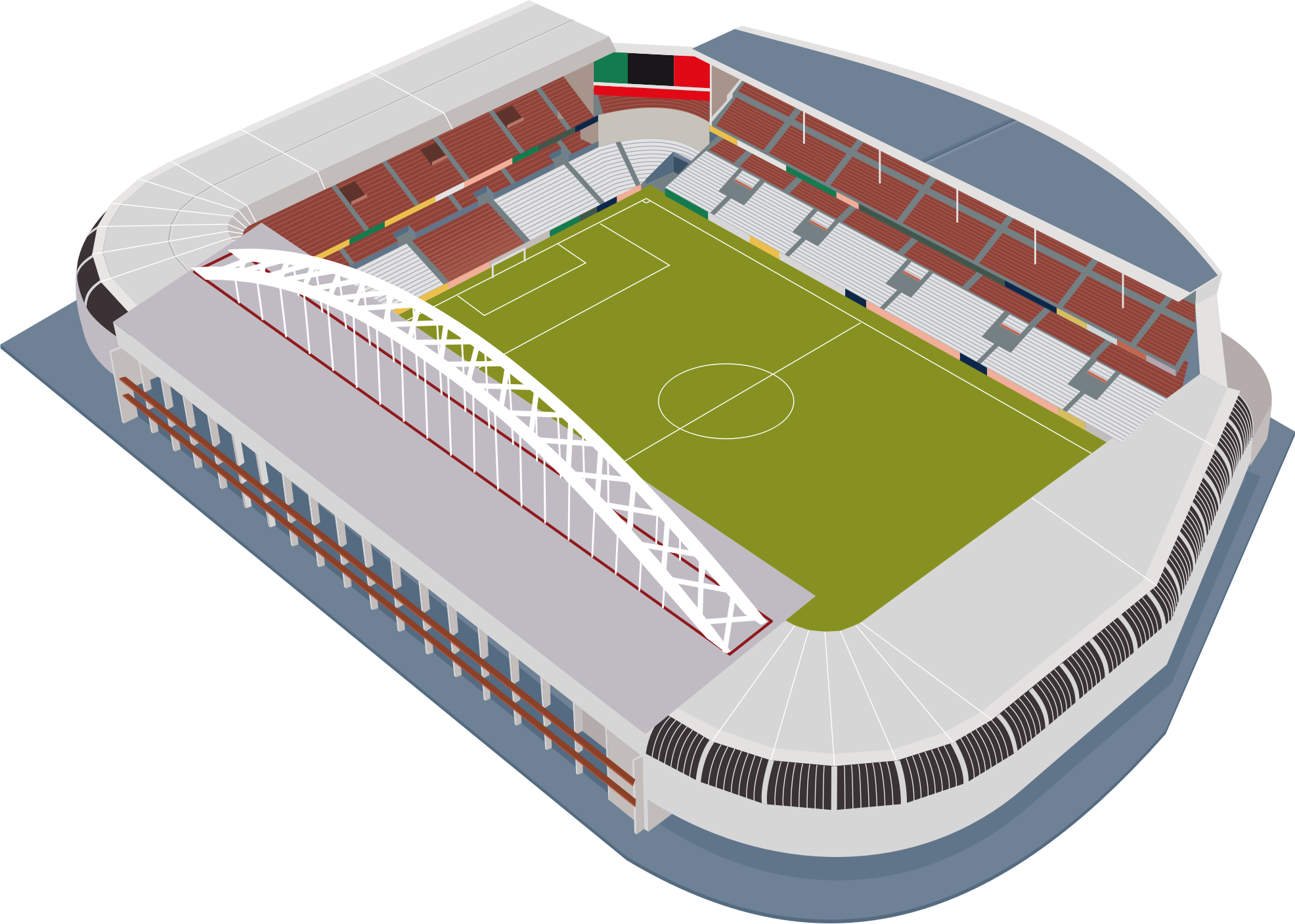 Clipart Soccer Football Stadium