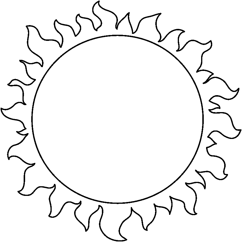 Clipart sun black and white - ... Pictures Of Sun