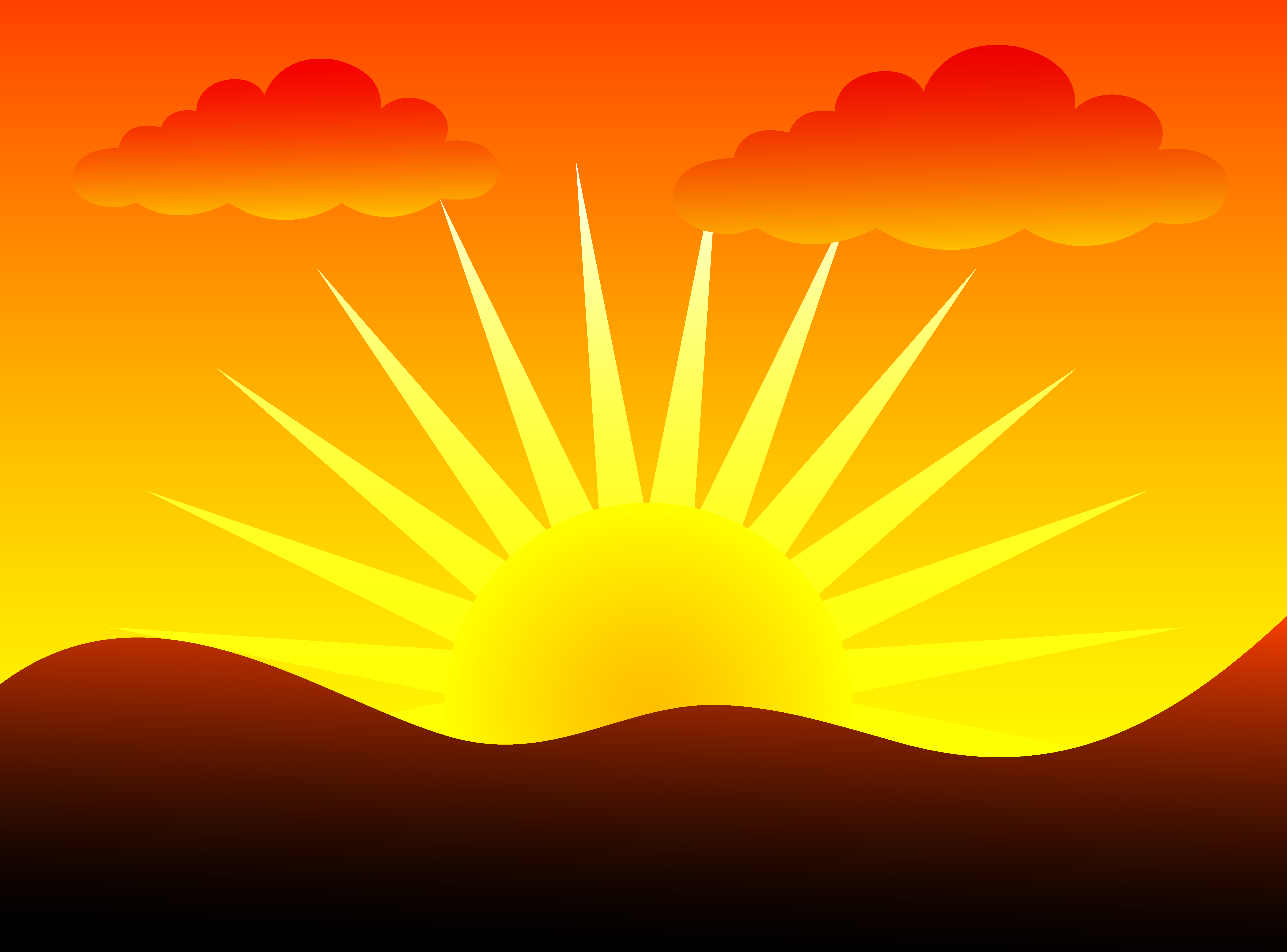 Clipart Sunset. Sunset cliparts