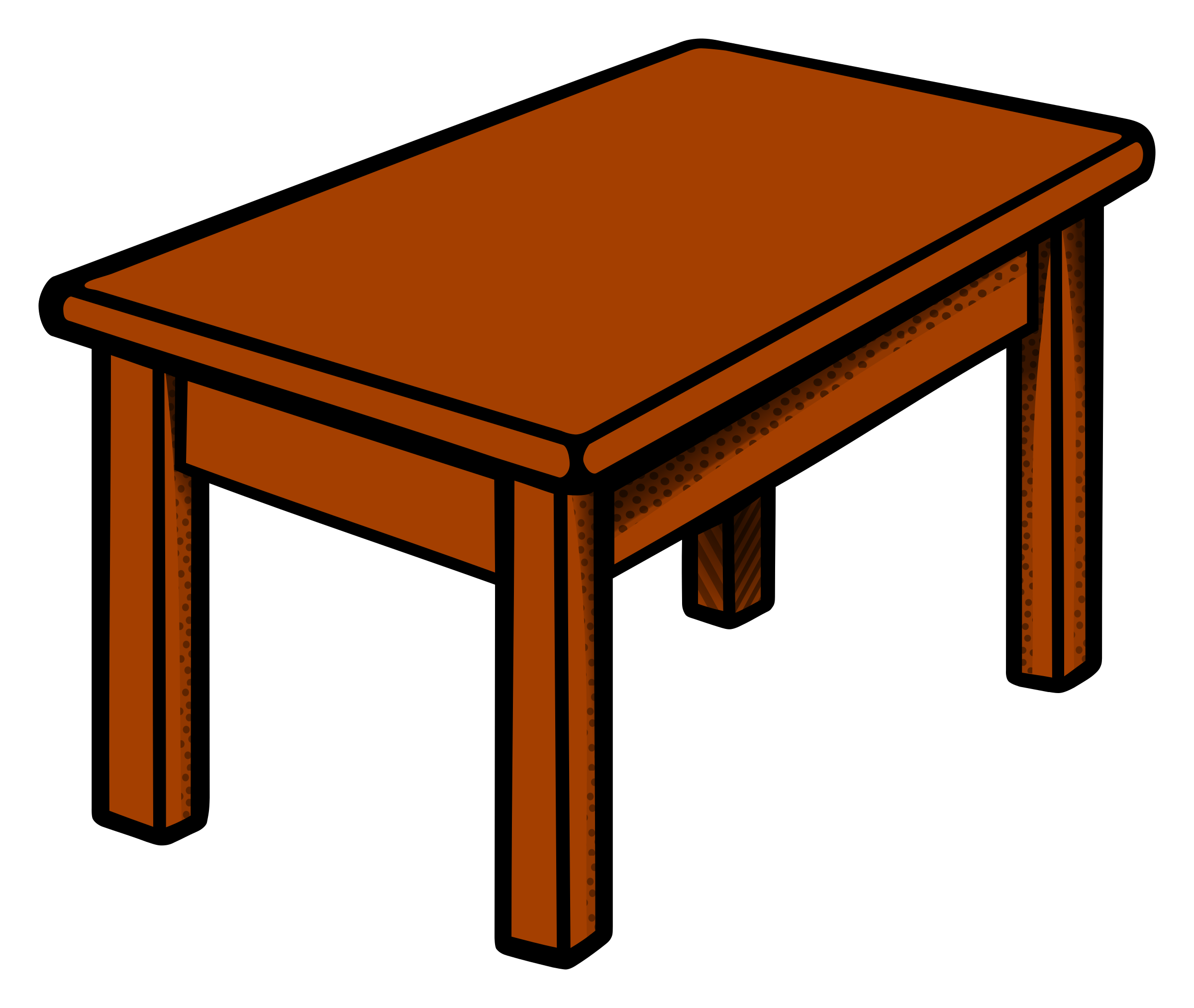 Clipart table coloured