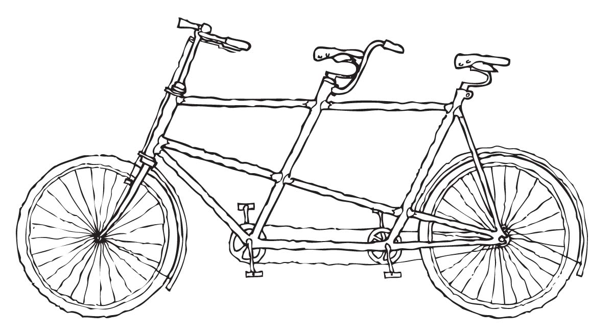 Clipart Tandem Bike Clipartfe - Tandem Bike Clipart