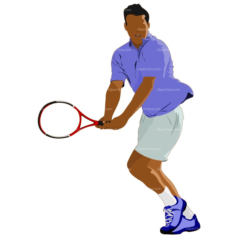 Clipart Tennis Player Royalty Free Vector Design