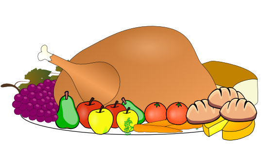 clipart thanksgiving - Turkey Dinner Clipart