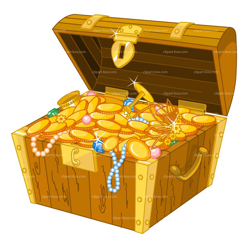 Clipart Treasure Chest Royalt - Treasure Chest Clip Art