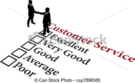 Clipart Vector Of Business Relationship Excellent Customer Service