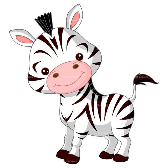 zebra clipart black and white