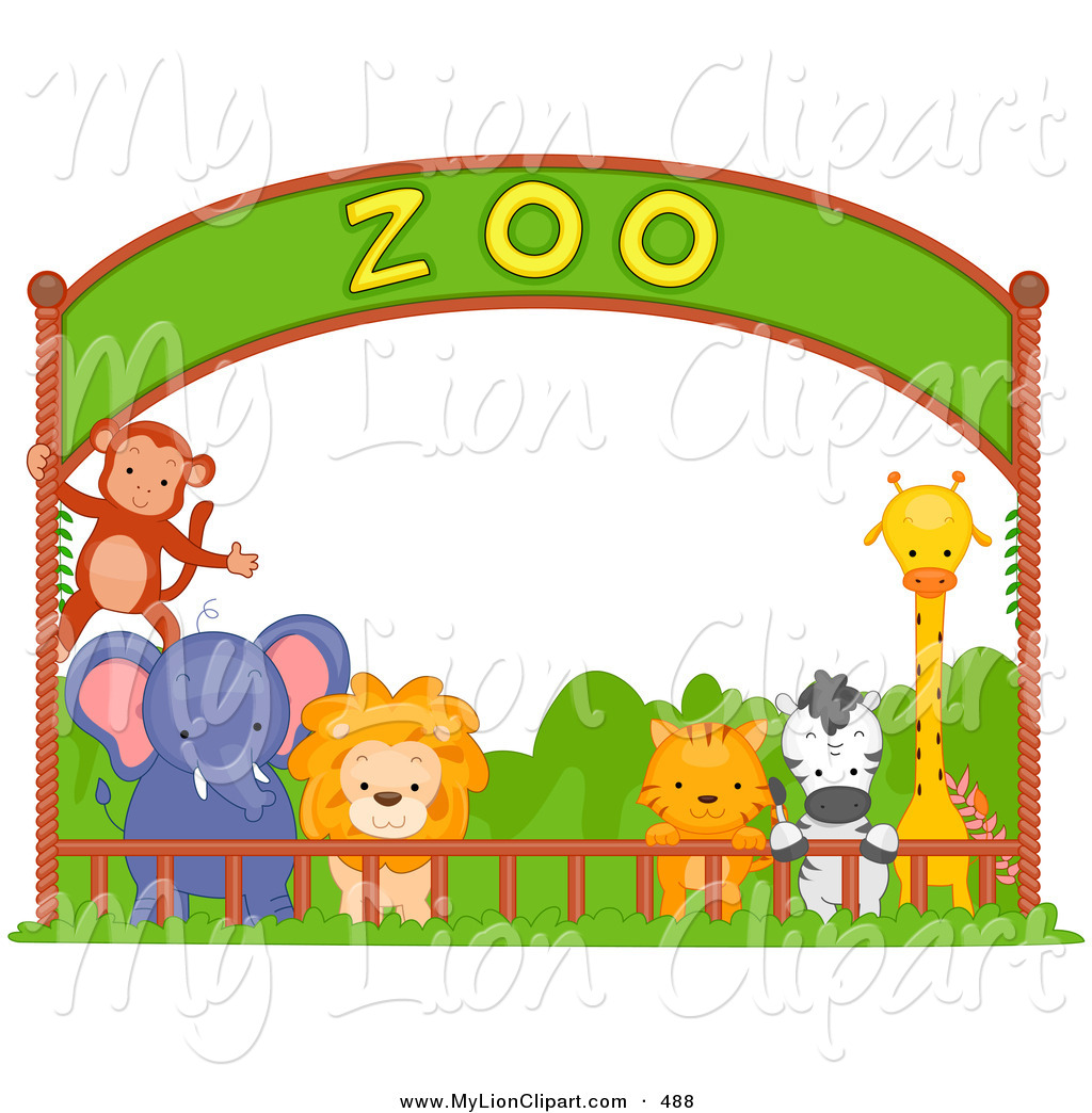 A Day at the Zoo scrapbook ti