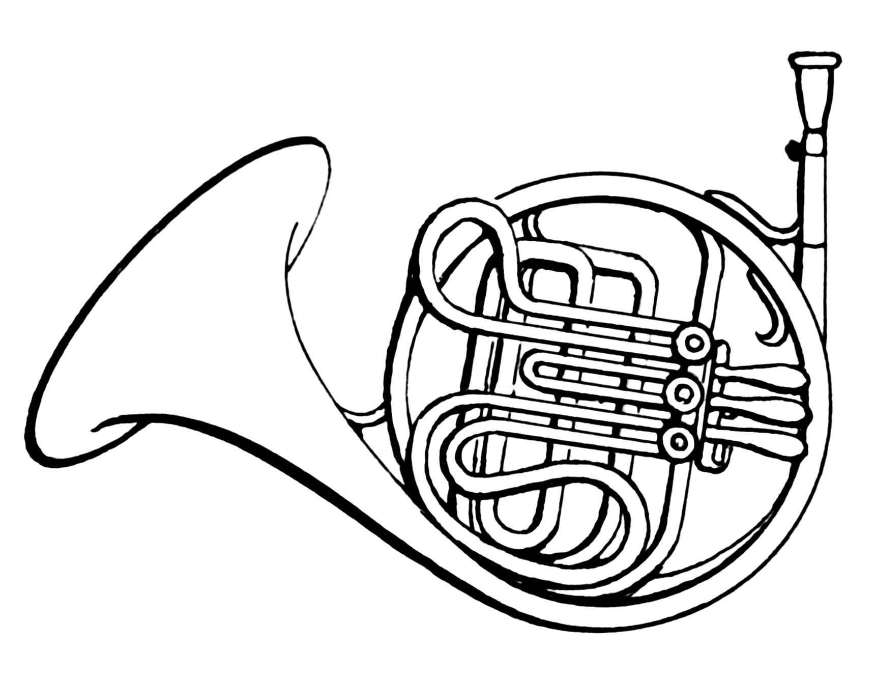 Clipartbest Com - French Horn Clipart