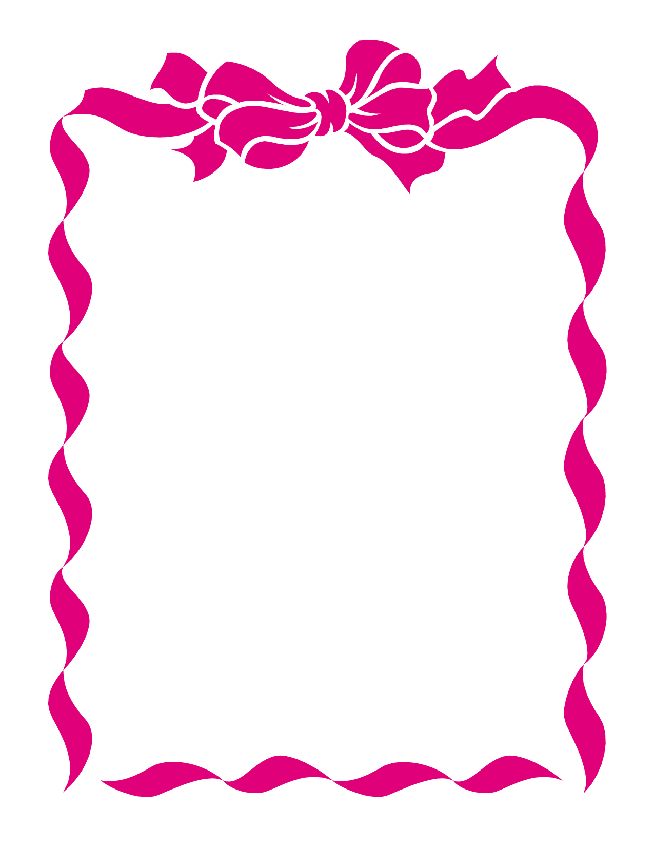 Red Bow Border Clipart #1. Re
