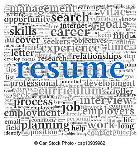 ... Clipartby Orson1/48; Resume concept words - Resume concept in word tag cloud on.