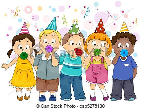 ... Clipartby radenmas10/236; New Year Celebration - Illustration of Kids  Celebrating New.