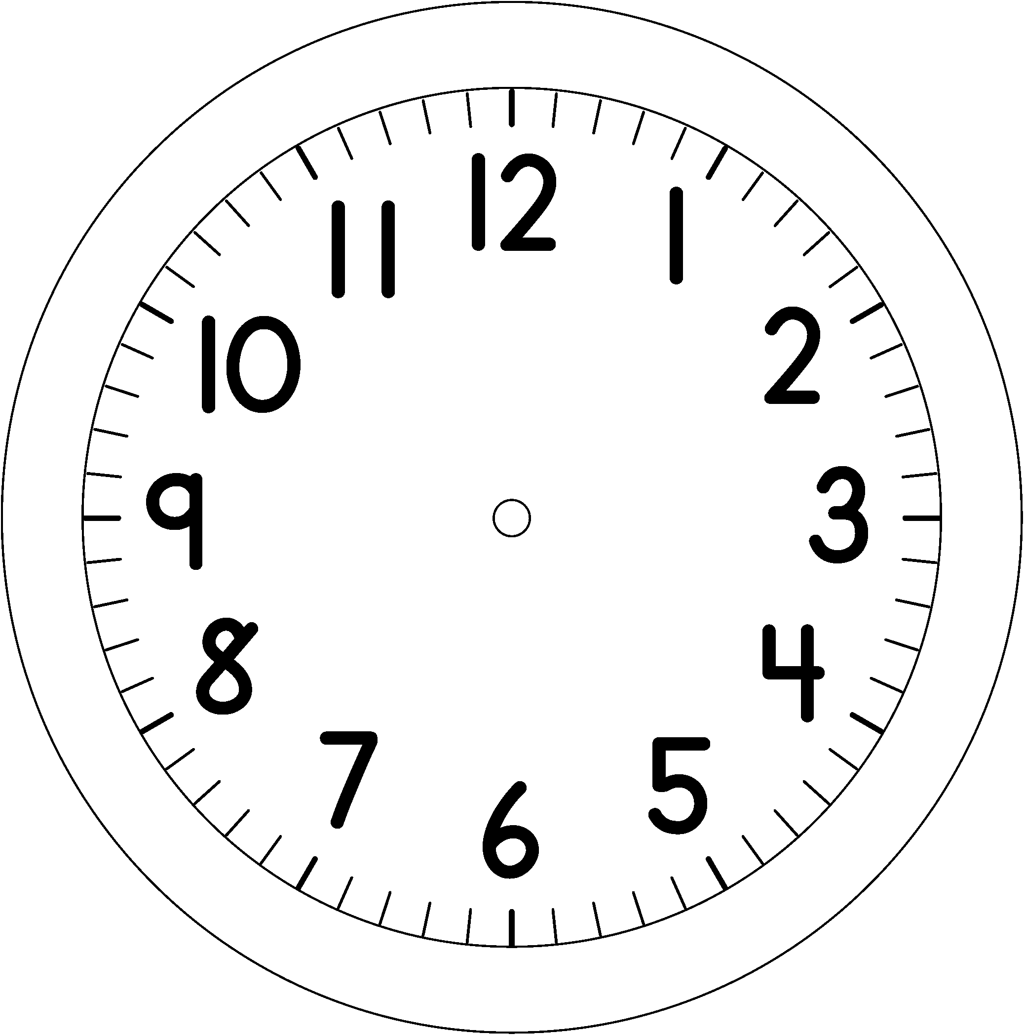 Clock Face Clip Art