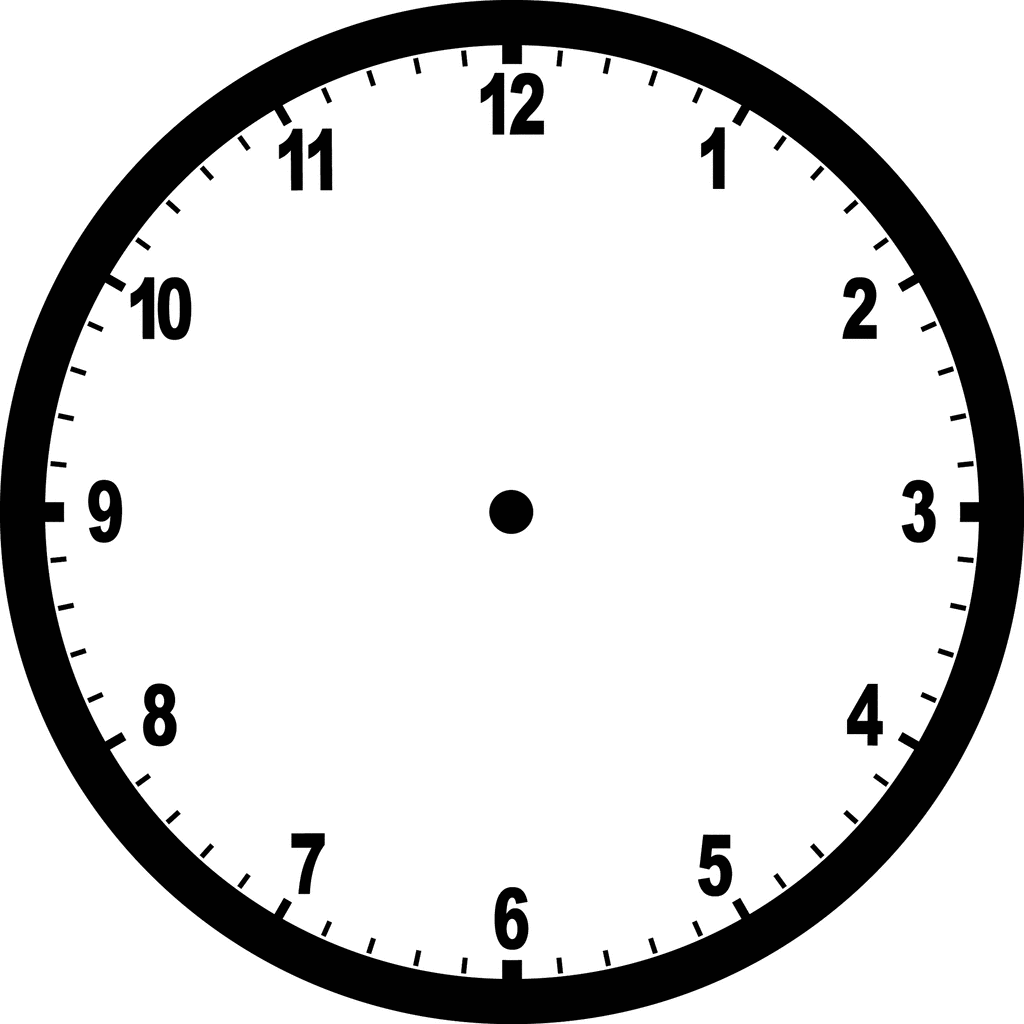 Vector Clock Face - Clipart l