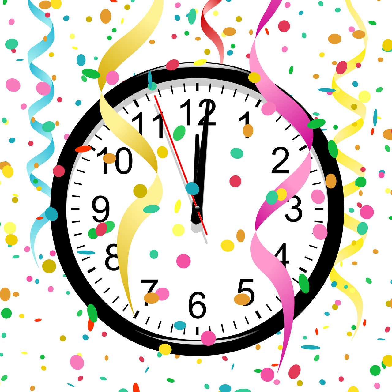 Clock Theme New Yearu0026#39;s Eve Party. Pix For New Years Eve Clipart Free